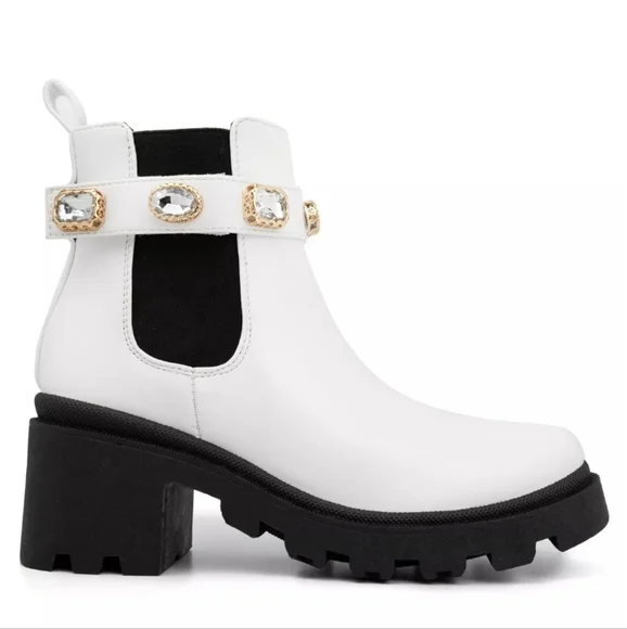 Sugar Favorite Chelsea Boots White 10 - Picture 2 of 8